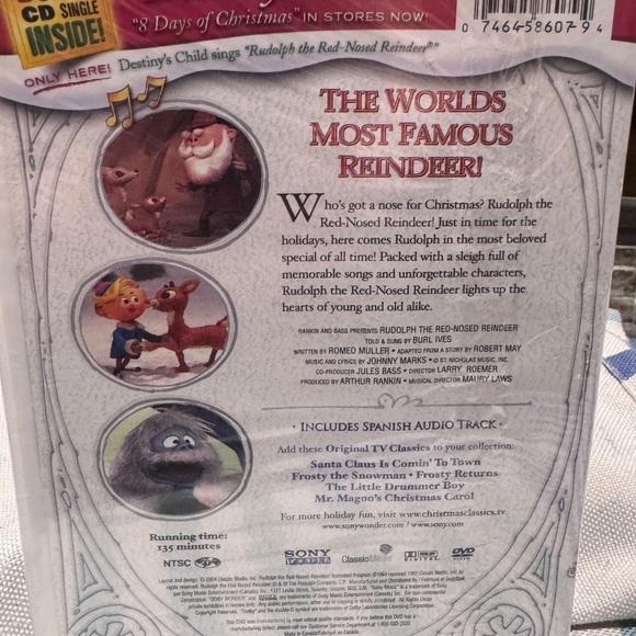 🎄 Vintage Rudolph the Red-Nosed Reindeer – Brand New, Sealed 2004 DVD 🦌✨ - Picture 12 of 16